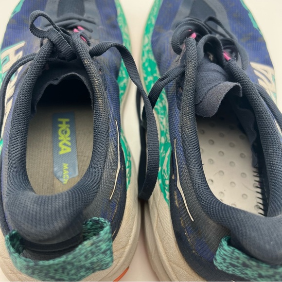 Hoka Speed Goat 6 Athletic Shoes - Navy, Teal, and Orange - Picture 4 of 5